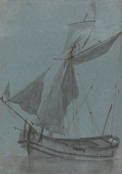 A Coastal Barge by Samuel Scott
